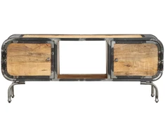 TV staliukas Televizoriaus spintelė, 110x30x42cm, mango medienos masyvas