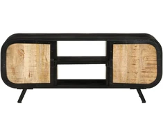 TV staliukas Televizoriaus spintelė, 110x30x45cm, neapdorota mango mediena