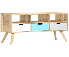 TV staliukas Televizoriaus spintelė, 110x35x48cm, mango medienos masyvas