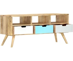 TV staliukas Televizoriaus spintelė, 110x35x48cm, mango medienos masyvas
