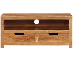 TV staliukas Televizoriaus spintelė, 88x35x40cm, akacijos medienos masyvas