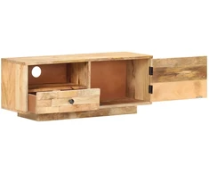 TV staliukas Televizoriaus spintelė, 90x30x35cm, mango medienos masyvas