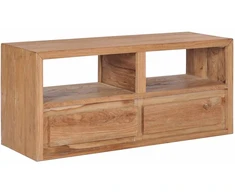 TV staliukas Televizoriaus spintelė, 90x30x40cm, tikmedžio medienos masyvas