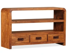 TV staliukas Televizoriaus spintelė, 90x30x55cm, akacijos medienos masyvas