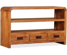 TV staliukas Televizoriaus spintelė, 90x30x55cm, akacijos medienos masyvas