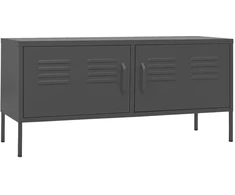 TV staliukas Televizoriaus spintelė, antracito spalvos, 105x35x50cm, plienas