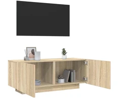 TV staliukas Televizoriaus spintelė, ąžuolo, 100x35x40cm, apdirbta mediena