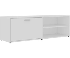 TV staliukas Televizoriaus spintelė, balta, 120x34x37cm, apdirbta mediena