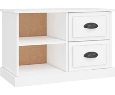 TV staliukas Televizoriaus spintelė, balta, 73x35,5x47,5cm, apdirbta mediena