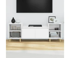 TV staliukas Televizoriaus spintelė, baltos spalvos, 160x35x55cm, mediena