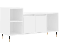 TV staliukas Televizoriaus spintelė, baltos spalvos, 100x35x55cm, mediena