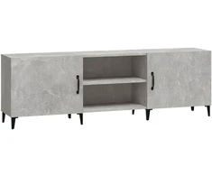 TV staliukas Televizoriaus spintelė, betono pilka, 150x30x50cm, mediena