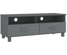 TV staliukas Televizoriaus spintelė HAMAR, tamsiai pilka, 106x40x40cm, pušis