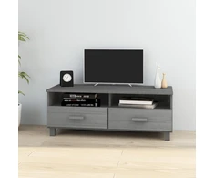 TV staliukas Televizoriaus spintelė HAMAR, tamsiai pilka, 106x40x40cm, pušis