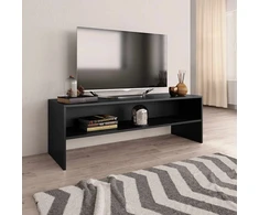 TV staliukas Televizoriaus spintelė, juoda, 120x40x40cm, apdirbta mediena