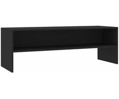 TV staliukas Televizoriaus spintelė, juoda, 120x40x40cm, apdirbta mediena