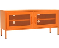 TV staliukas Televizoriaus spintelė, oranžinė, 105x35x50cm, plienas