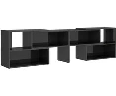 TV staliukas Televizoriaus spintelė, pilka, 149x30x52cm, apdirbta mediena