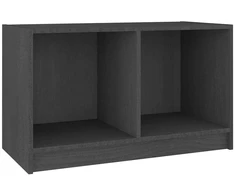 TV staliukas Televizoriaus spintelė, pilka, 70x33x42cm, pušies masyvas