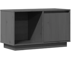 TV staliukas Televizoriaus spintelė, pilka, 74x35x44cm, pušies masyvas
