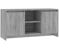 TV staliukas Televizoriaus spintelė, pilka ąžuolo, 102x37,5x52,5cm, mediena
