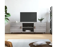 TV staliukas Televizoriaus spintelė, pilka ąžuolo, 150x30x50cm, mediena