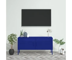 TV staliukas Televizoriaus spintelė, tamsiai mėlyna, 105x35x50cm, plienas