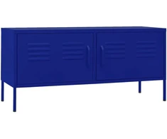 TV staliukas Televizoriaus spintelė, tamsiai mėlyna, 105x35x50cm, plienas
