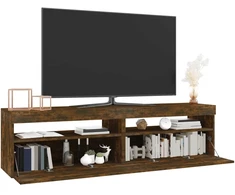 TV staliukas Televizoriaus spintelės su LED, 2vnt., ąžuolo, 75x35x40cm