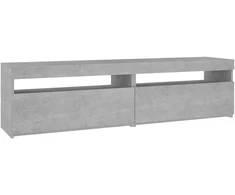 TV staliukas Televizoriaus spintelės su LED, 2vnt., betono, 75x35x40cm