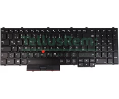 Tellusrem pakaitinė vokiška klaviatūra su apšvietimu, skirta Lenovo Thinkpad P50 P70 P51 P71