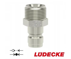 Temperatūros reguliavimo jungtis Dn 13 Ludecke Gz G 3/4" Ms nikeliuotas