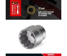 Teng M120508-c standartinis bi šešiakampis galvutė 8mm 1/2 colio kvadratinis pavaros