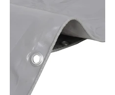 Tentas, pilkos spalvos, 650g/m², 6x8m