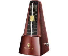 Terence mechaninis metronomas gitarai bosinei gitarai pianinui smuikui bosinis metronomas su tiksliu judesiu didelio tikslumo tradicinė piramidė pradedantiesiems suaugusiems ir vaikams, riešuto spalvos
