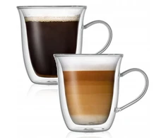 Terminės stiklinės Latte kavai, 2 vnt rinkinys, 250 ml