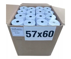 Terminiai rulonai Biumax 57/60 terminis rulonas spausdintuvui 57mm x 60m (80vnt)