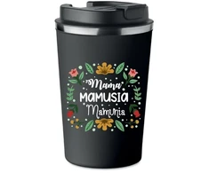 Terminis puodelis Premium juodas Mama dovana Motinos dienos proga mamai Kt_485_cz