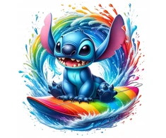 Termo aplikacija/lipdukas ant drabužių Lilo ir Stitch Stich 5cm #n2