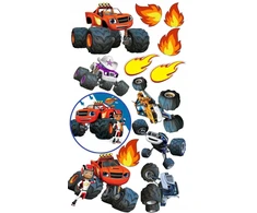 Termo aplikacija, užlyginama etiketė ant drabužių Blaze ir Mega Machines automobiliai