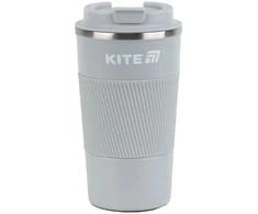 Termo puodelis Kite 510 ml, pilkas, su neslystančia danga