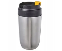 Termosas termo puodelis kelioninis puodelis metalinis juodas 0,4 l