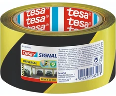 Tesa 210321 įspėjamoji juosta, geltona/juoda, 66m x 50mm