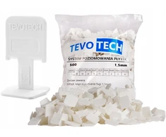 Tevotech plyteliu islyginimo sistema: 500 vnt. klipsu, 1.5mm