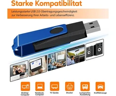 Tewene 16 Gb Usb 3.0 atmintinės, 10 vnt. spalvotos