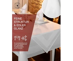 Texpot Damask staltiesės takelis 40 x 130 cm, baltas satino kraštelis, galima skalbti 95 °c temperatūroje, 100% medvilnė, aukštos kokybės dviejų siūlų