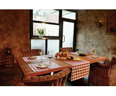 Texpot staltiesė 130 x 170 cm ruby baltas checked cotton 2 cm checked