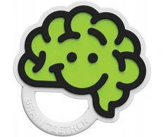 The Brain Teether Silikoninis kramtukas Mózg, žalias