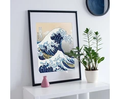 The Great Wave ryžių popierius, 29,2 x 40,6 cm - dekupažo baldų amatams