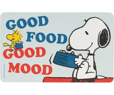 The Peanuts Snoopy lentelė Good Food Good Mood pusryčių lentelė mėlyna resopal